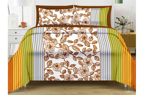 minu double sunflower cotton bedsheets